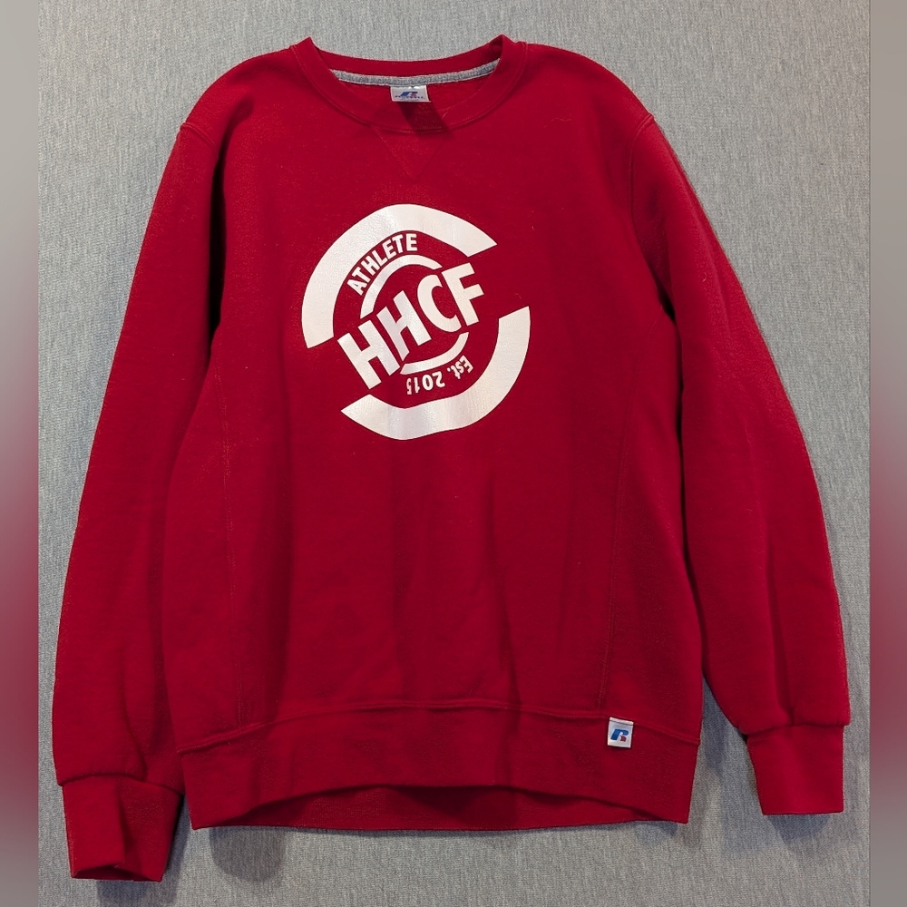 Russell Athletic Crewneck Sweatshirt Women's Medium Red White